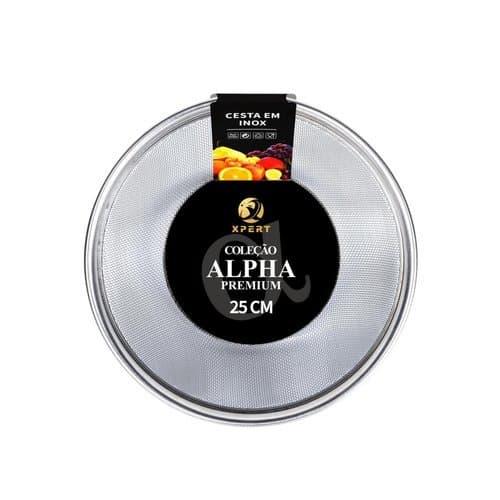Cesta Inox Premium 25cm Resistente Duravel Organizacao Armazenamento Versatil
