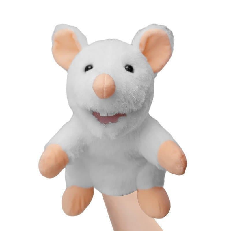 Brinquedo De Pelúcia De Fantoche De Mão De Desenho Animado De Rato Fofo De Alta Qualidade