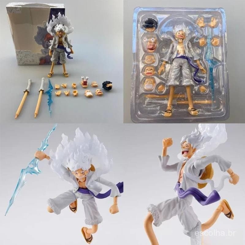Figura de Anime do Luffy Gear 5 Deus do Sol Nika, Figura de Ação em PVC, Modelo de Coleção, Decoração, Brinquedos de Ani