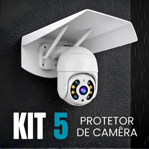 Kit Com 5 Protetor De Camera Segurança Proteção Universal