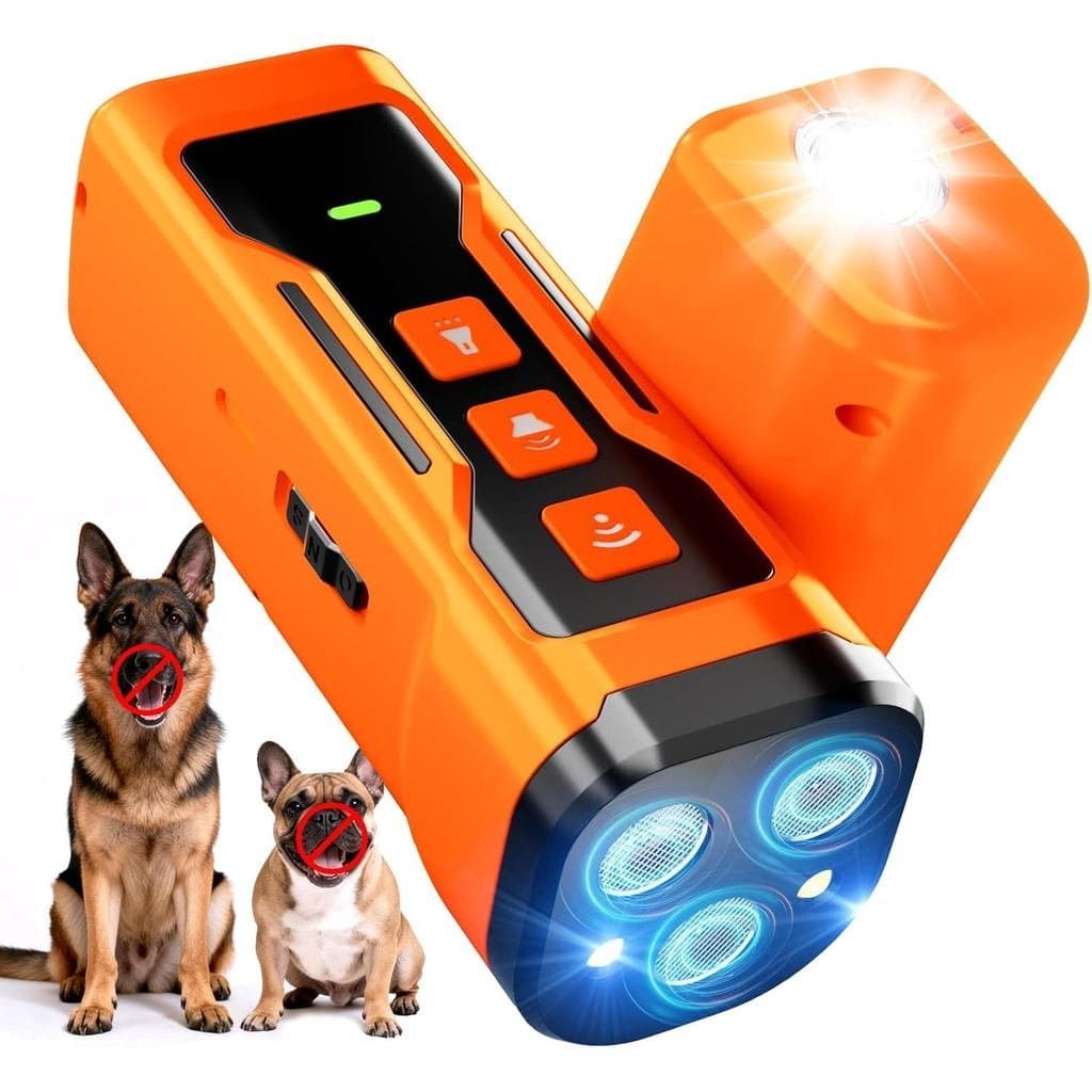 Dispositivos Anti-Latido para Cães, 6 Modos, Dispositivo Ultrassônico Anti-Latido 3X para Cães, Alcance de 33 Pés, Acabe