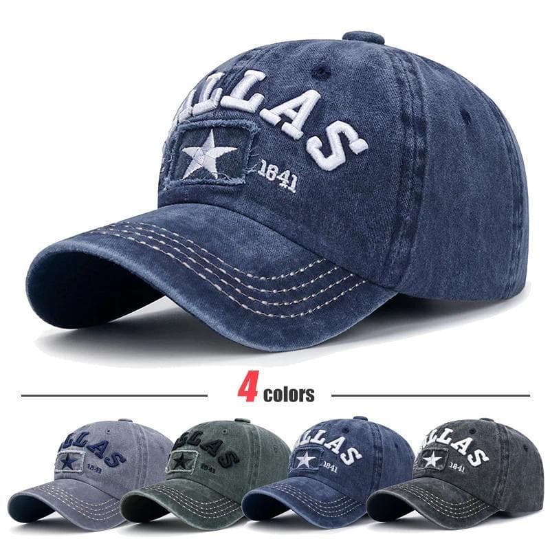 4 Cores Unissex DALLAS 3D Bordado Boné De Beisebol Snapback Bonés Chapéus De Sol Pai