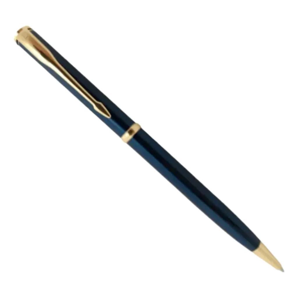 Caneta Crown Sigma Gold Esferográfica Azul Di10068a