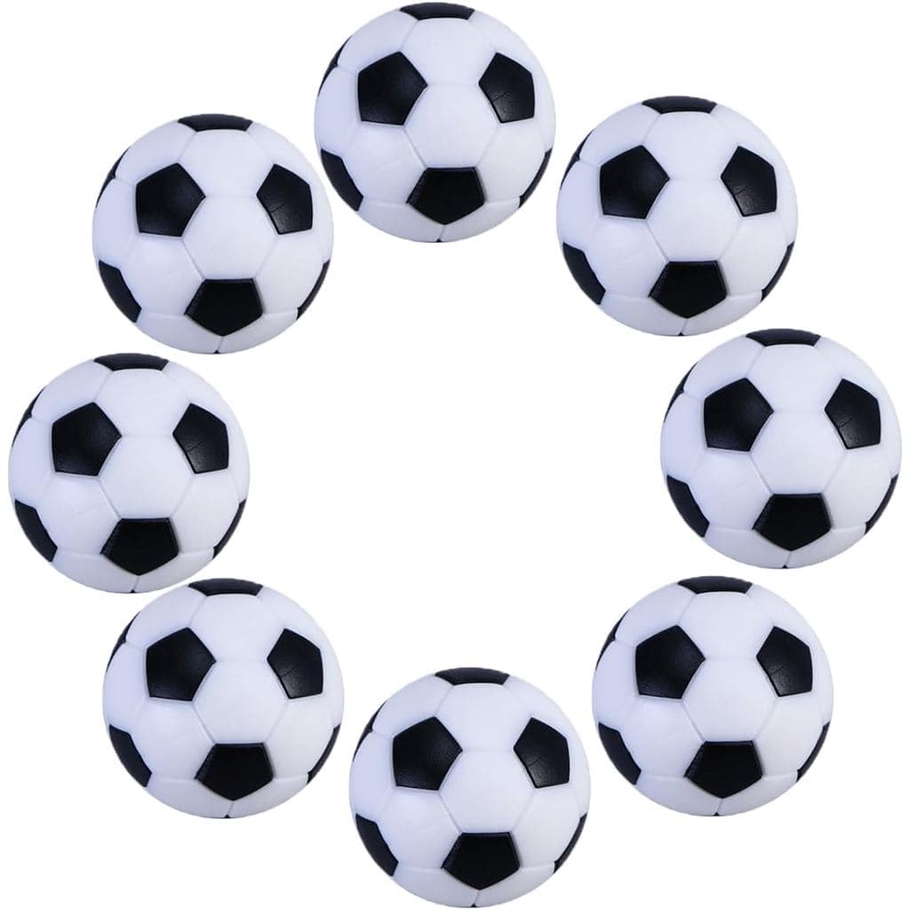 Okany Bolas de Reposição para Jogo de Futebol de Mesa 32mm/1.26 pol. Mini Bolas Pretas e Brancas