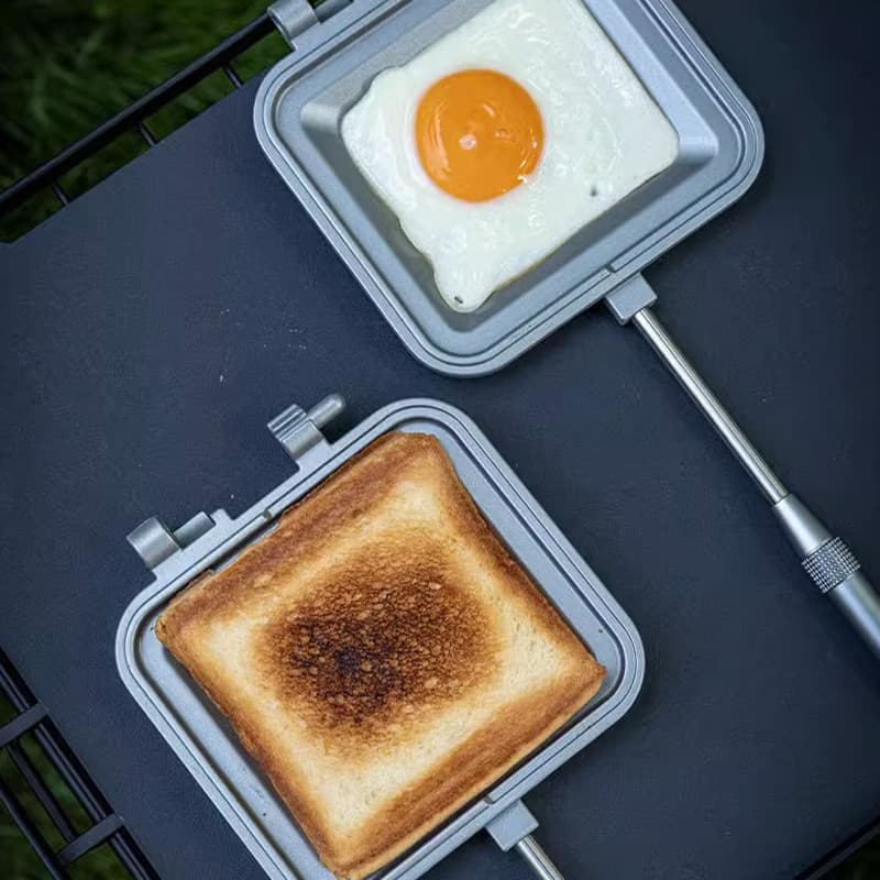 Coman sanduíche assadeira multifuncional portátil desmontagem molde de café da manhã fundo antiaderente torrada clipe ca
