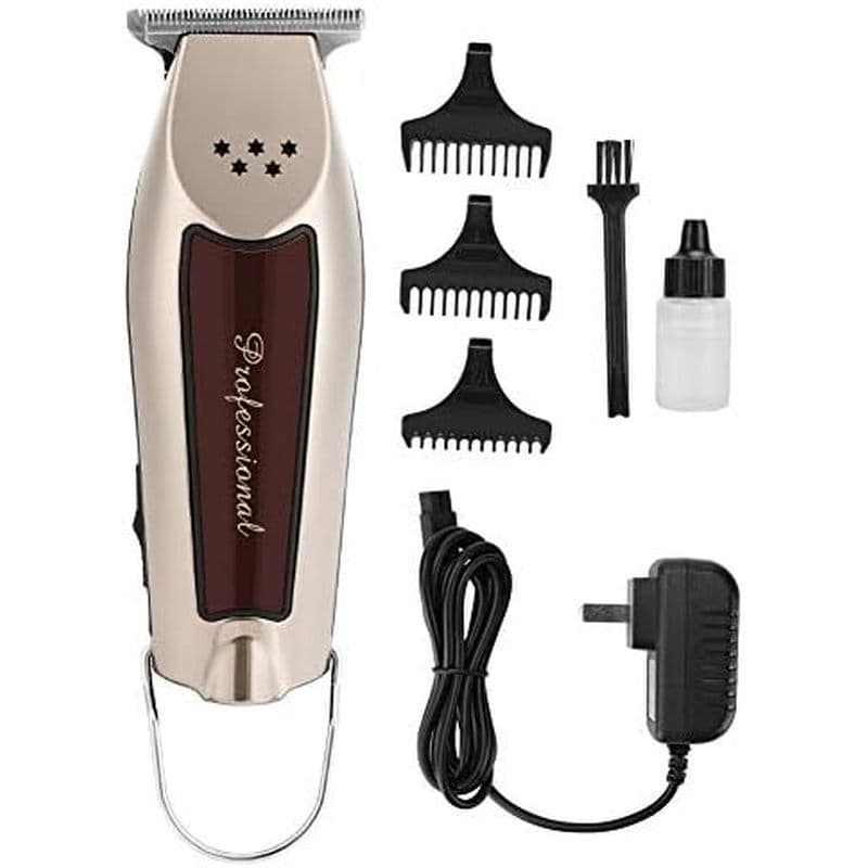 Máquina De Cortar Cabelo Elétrica Profissional Recarregável Ajustável Corte De (Plugue Americano 100-240V)