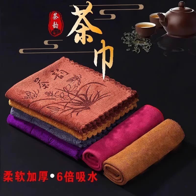Kung Fu toalha de chá High-End pano de chá absorvente conjunto de chá toalha de mesa de chá Zen pano almofada acessórios