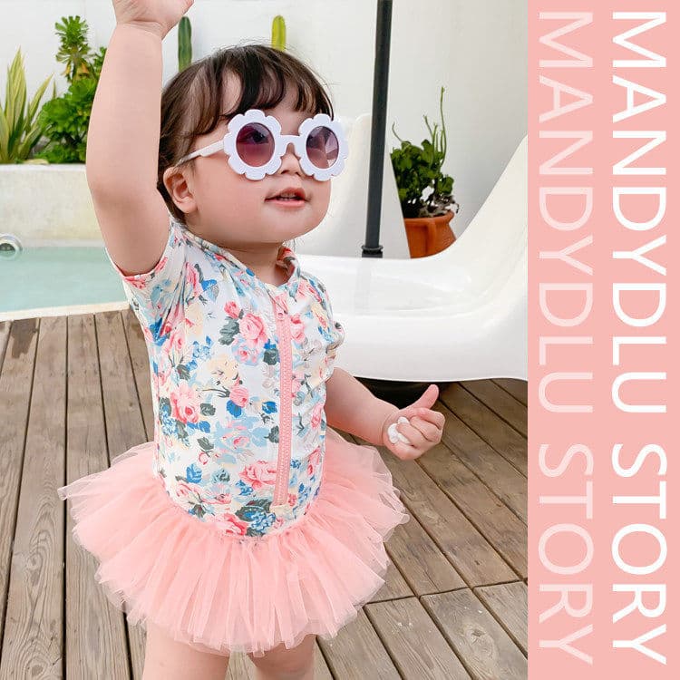 Crianças crianças maiô meninas maiô crianças versão coreana primavera quente princesa saia gaze saia bebê maiô feminino