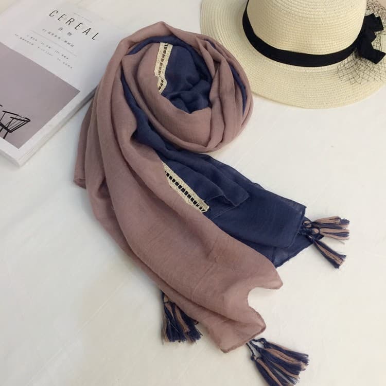 Comércio exterior novo estilo cor combinando cachecol verão deserto protetor solar gaze estilo étnico xale longo lenço d