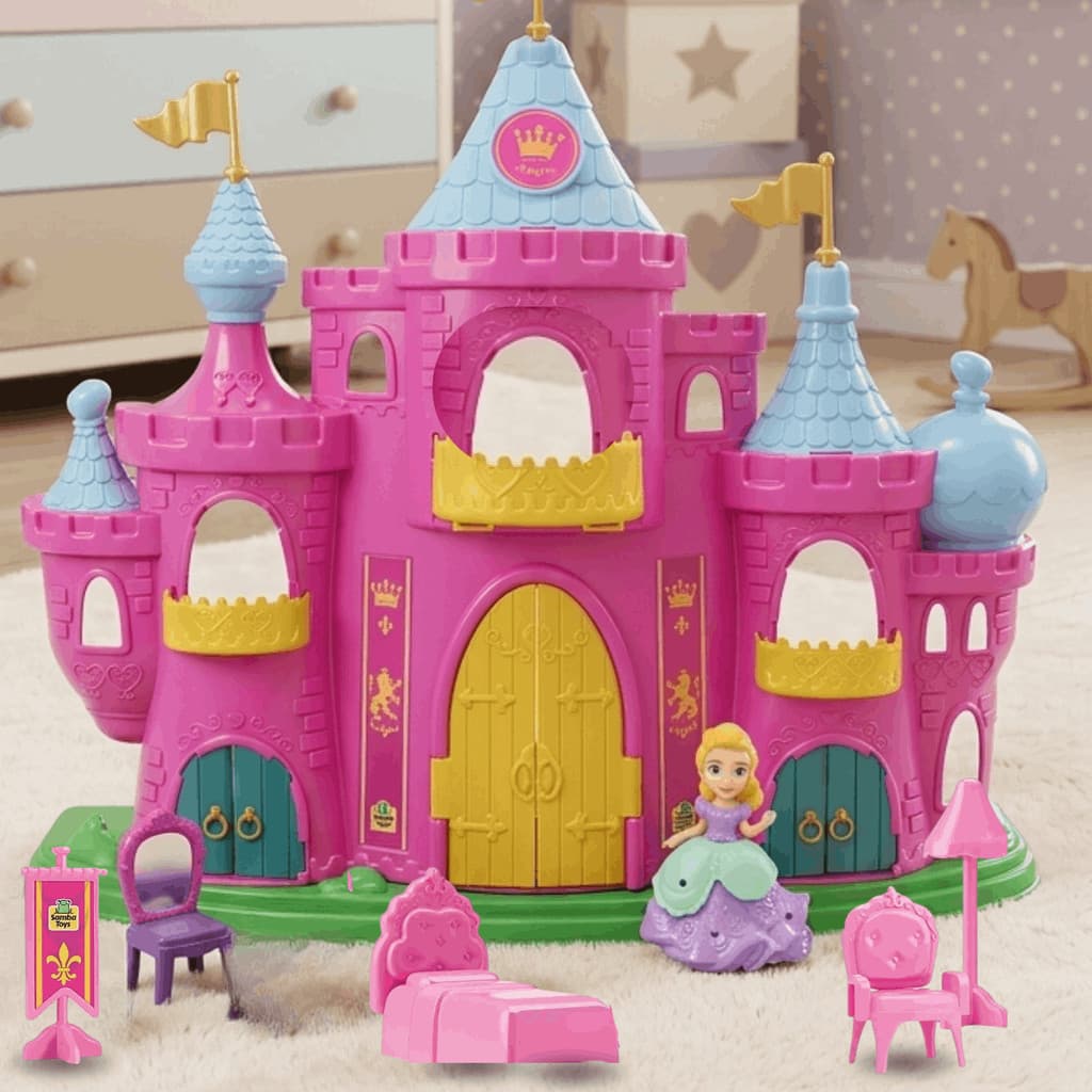 Castelo Da Princesa Judy c/ Boneca Acessórios e Móveis Brinquedo Original