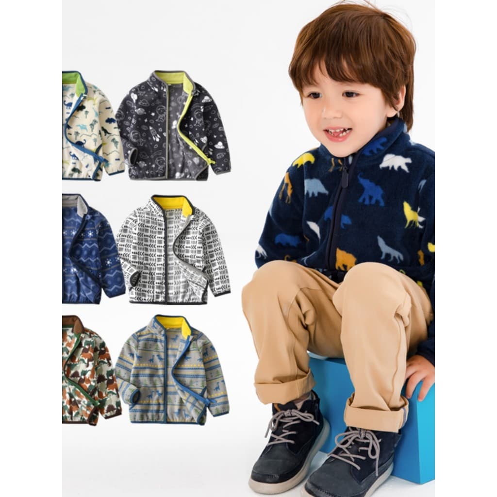 2025 meninos primavera outono jaqueta de lã infantil bebê velo topo outono inverno roupas infantis zíper pelúcia manga l