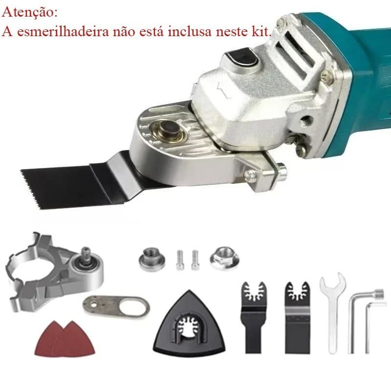 Kit Adaptador M14 para Esmerilhadeira com Componentes para Cortes e Acabamentos Precisos