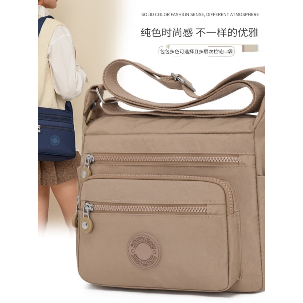 Moda Casual bolsa de ombro feminina novo estilo de meia-idade mãe saco do mensageiro feminino náilon idosos um ombro Mes