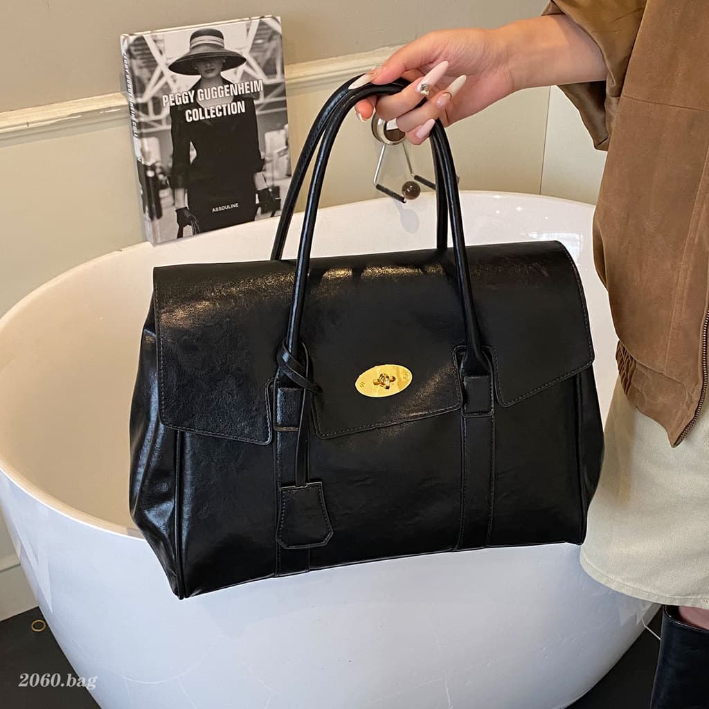 Moda elegante trabalho Commuter maleta 2025 All-Match Retro outono inverno novo estilo feminino High-End sentimento port