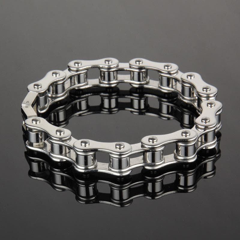 Pulseira Punk De Aço Inoxidável Masculina Motociclista Bicicleta Motocicleta Pulseiras De Corrente