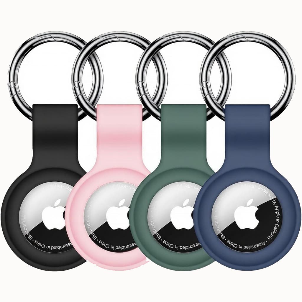 Adequado para Apple Airtag caso protetor localizador dispositivo Anti-perdido chaveiro Silicone à prova dwaterproof água