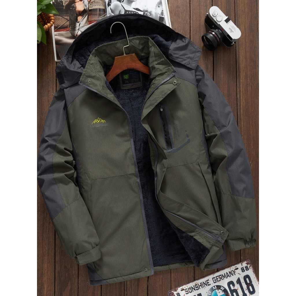 Jaqueta acolchoada masculina de lã espessada jaqueta de inverno de meia-idade idosos jaqueta acolchoada quente jaqueta a