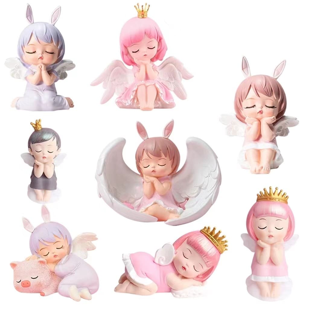 Annie decoração de bolo de bebê princesa Elsa asas acessórios de aniversário de menina Michelle Galaxy enfeites de menin