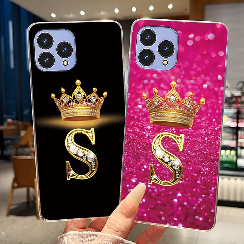 Invólucro Para Cubot P80/P60 Caso De Telefone Claro Macio TPU Moda Letra Inicial Capa Traseira CubotP80 CubotP60 Proteçã