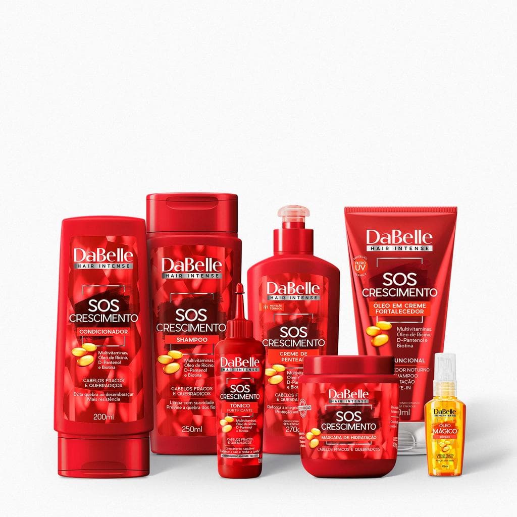 Kit Completo SOS Crescimento DaBelle Hair - 7 produtos