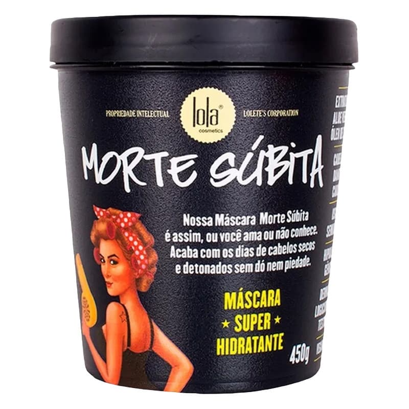 Máscara de Tratamento Lola Morte Súbita 450g Hidratação Intensiva para Cabelos Secos e Danificados