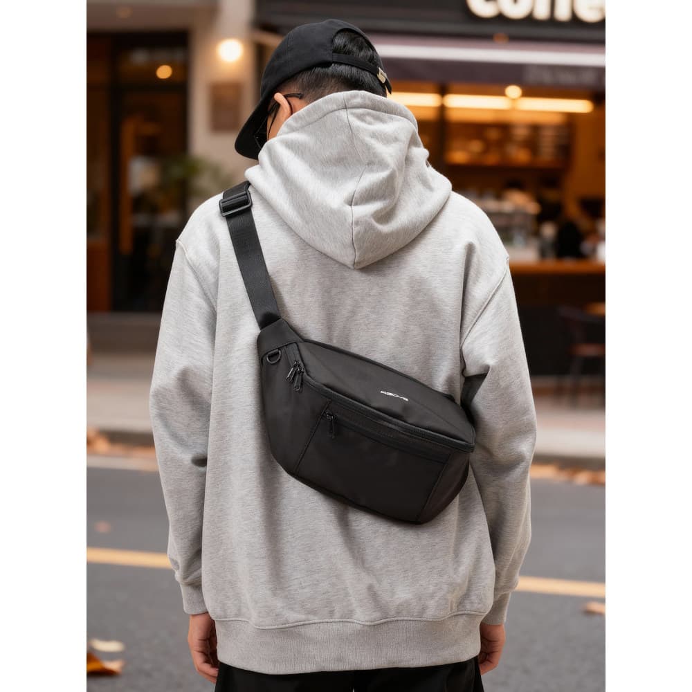 ABOYS estilo japonês saco do mensageiro meninos Street Wear grande capacidade bolinho saco de peito feminino cintura sac