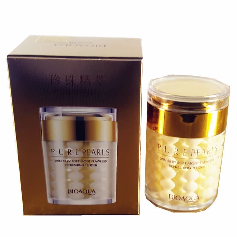 Poquanya Pearl Essence Creme Hidratante Suave Suavizante 60g Creme Hidratante de Proteína de Seda Pérola