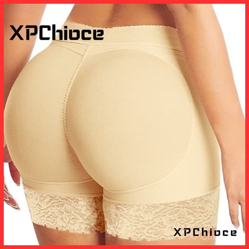 Original Plus Size Calcinha Com Enchimento No Bumbum Feminina Respirável Short Aumenta Bumbum Bunda Falsa Cinta