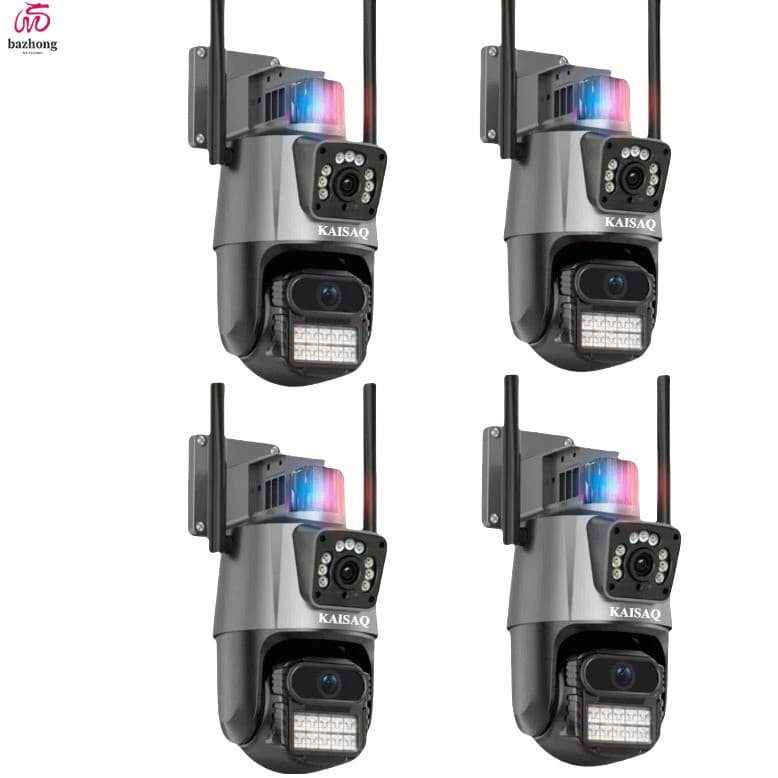 Câmera De Segurança Externa Lente YOOSEE Dupla Com Sirene Wifi 6mp Full Hd 4K 360graus Visão Noturna