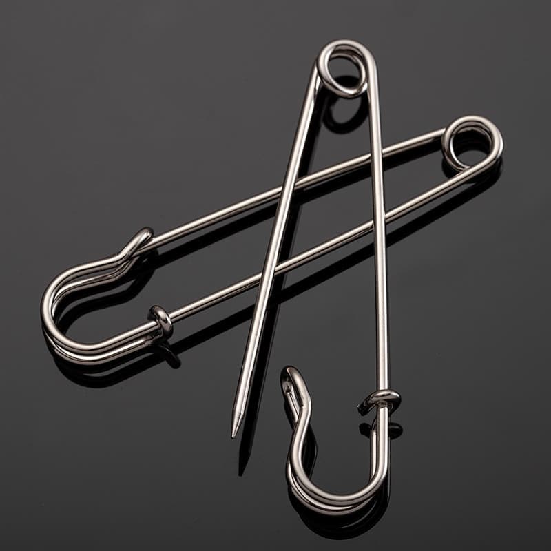 Grosso engrossado fixo grande pino calças cintura alterado roupas pequenas Anti-reflexo broche Oversized negrito duro fi