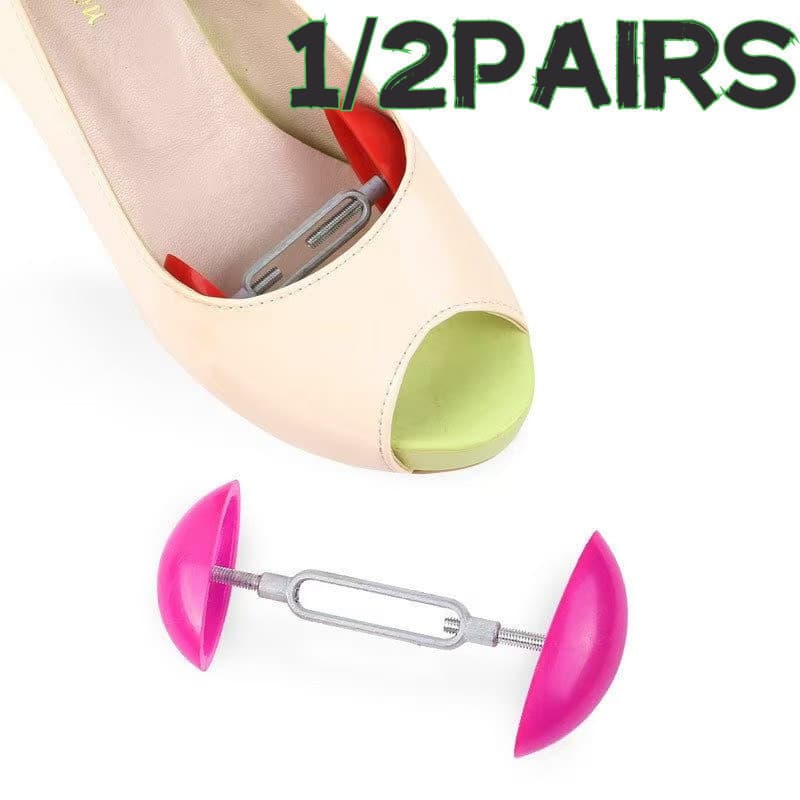 1/2 Pares Conjunto De Maca De Sapato Universal Ajustável Árvores Expansor De Largura Para Tênis Sapatos De Couro