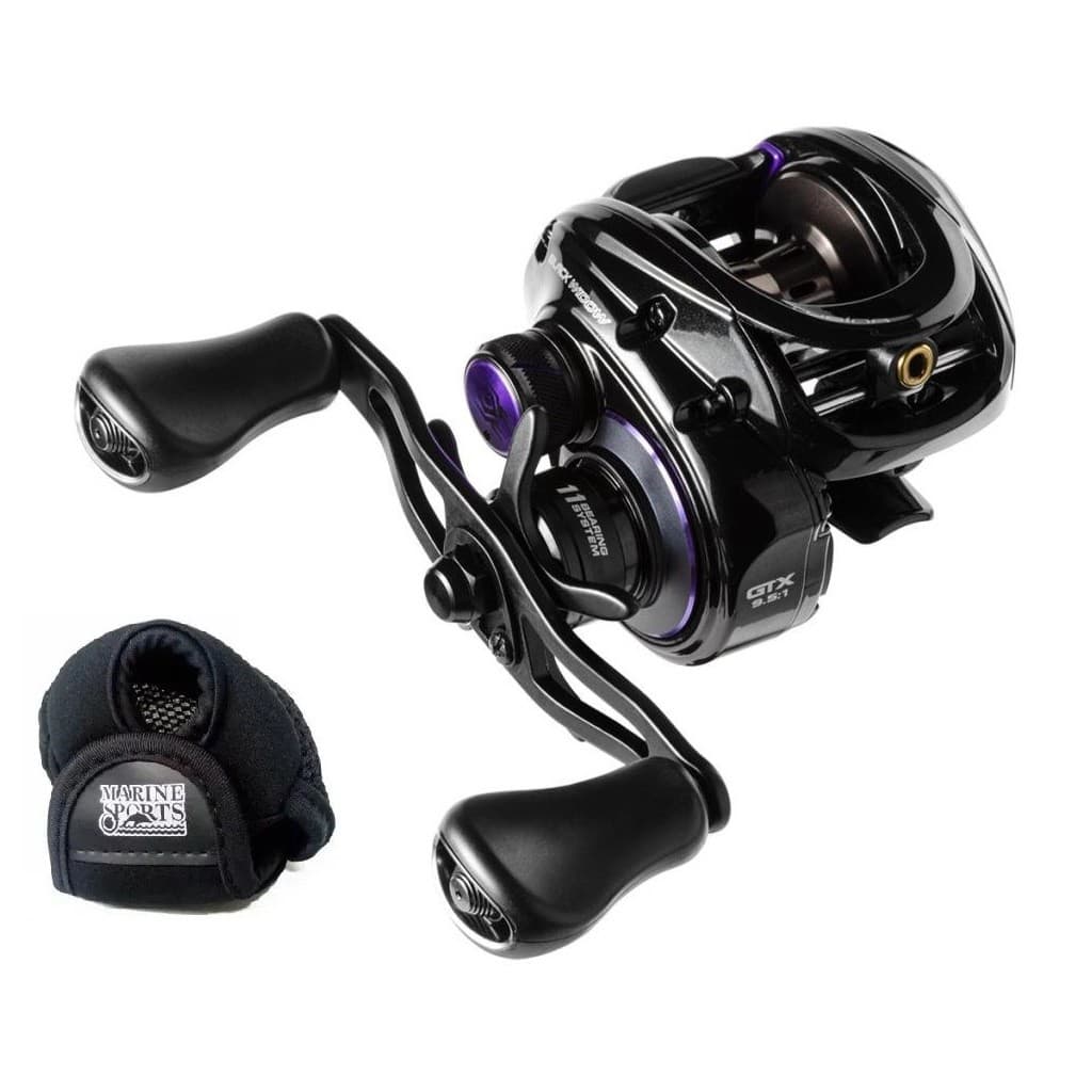 CARRETILHA DE PESCA MARINE LUBINA BLACK WIDOW GTX 11 ROL.