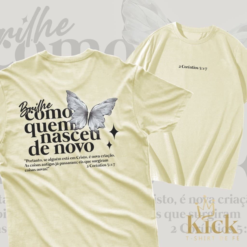 Camisa Camiseta Unissex Nova Criação 2 Coríntios 5:17