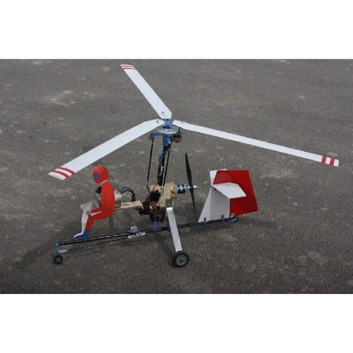 Não pode ser pilotado por uma pessoa, modelo de autogiro auto-rotativo, aeronave vazia, autogiro, triciclo voador.