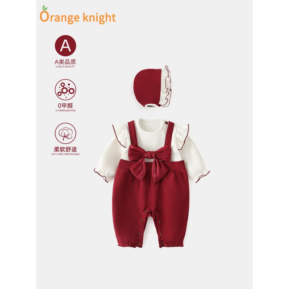 Bebê bebê primavera roupas bebê recém-nascido menina mês cheio pequeno vestido cem dias foto princesa estilo ocidental m