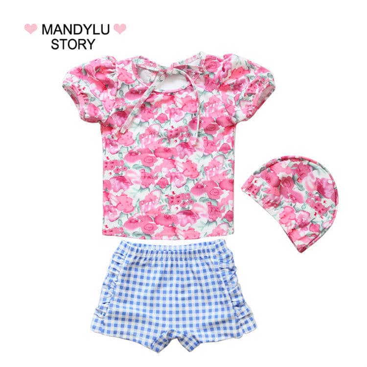Meninas maiô profissional verão 2025 novo estilo Split maiô criança menina maiô estilo princesa moda