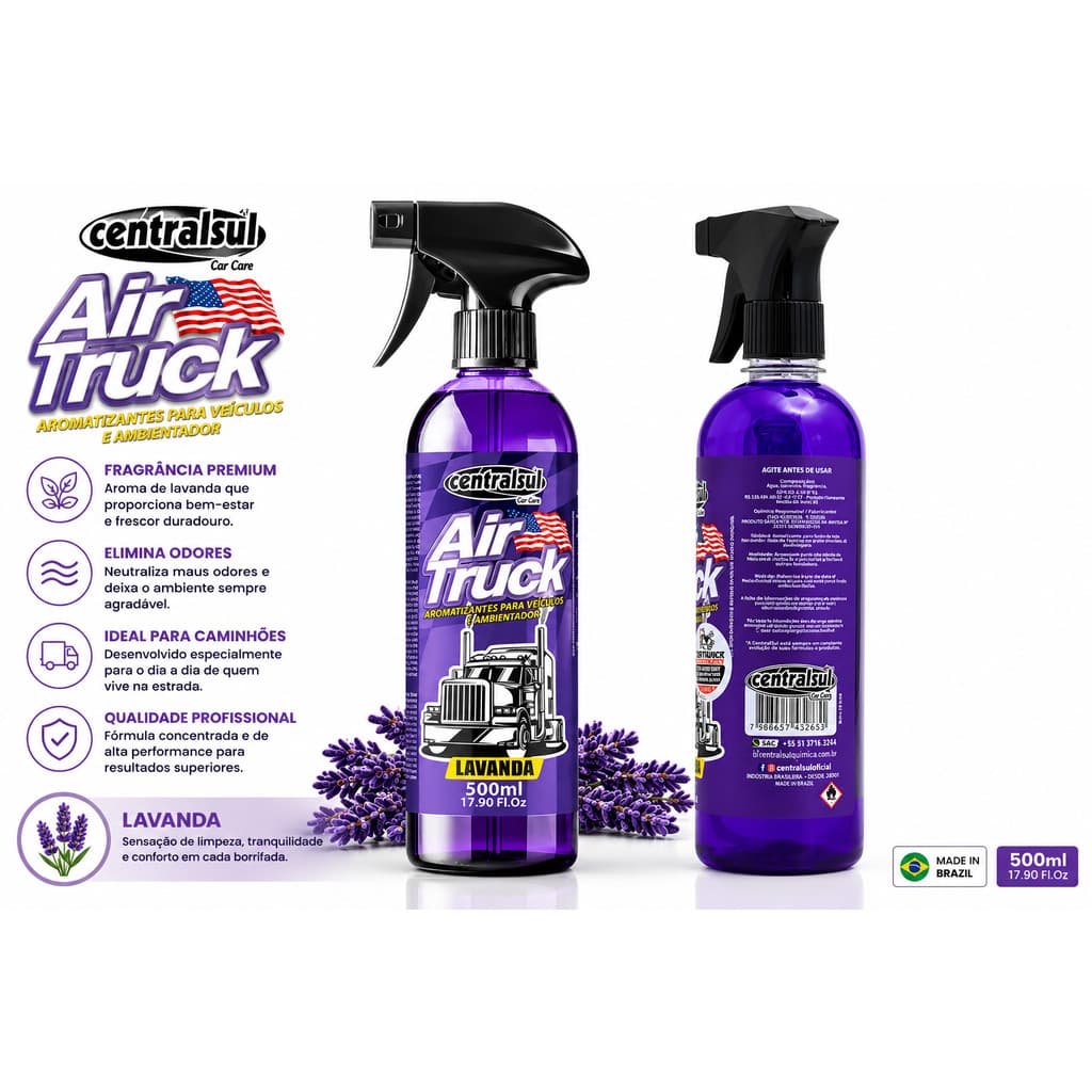 Aromatizante Air Truck Lavanda Centralsul 500ml