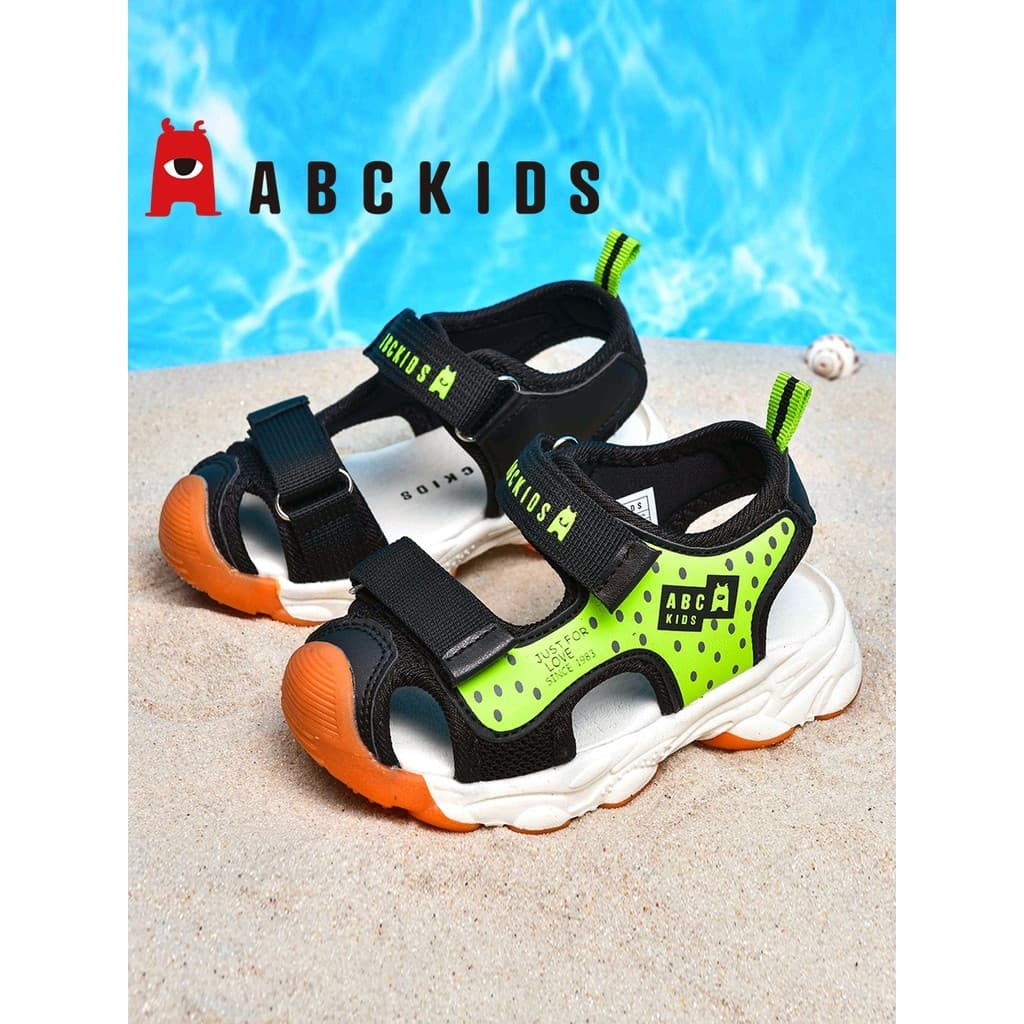 ABCKIDS Sapatos infantis Sandálias para meninos 2025 Verão Novo estilo Baotou Toe-coberto Toe-coberto Toe-coberto Toe-co
