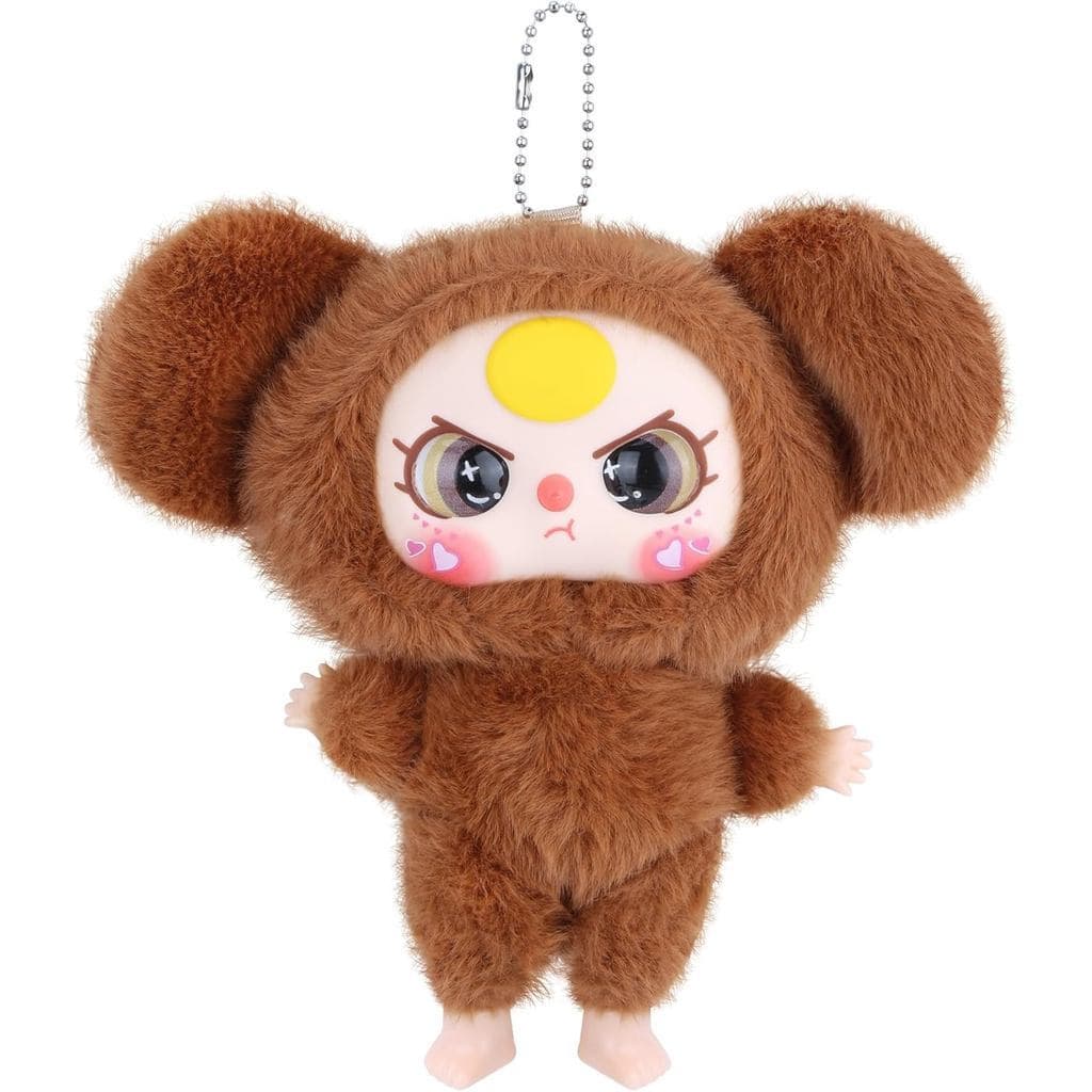 Boneca De Pelúcia De Vinil Kawaii Macaron Brown Bunny-Bicho Fofo Com Linda Expressão Vívida-Brinquedo Colecionável Popul