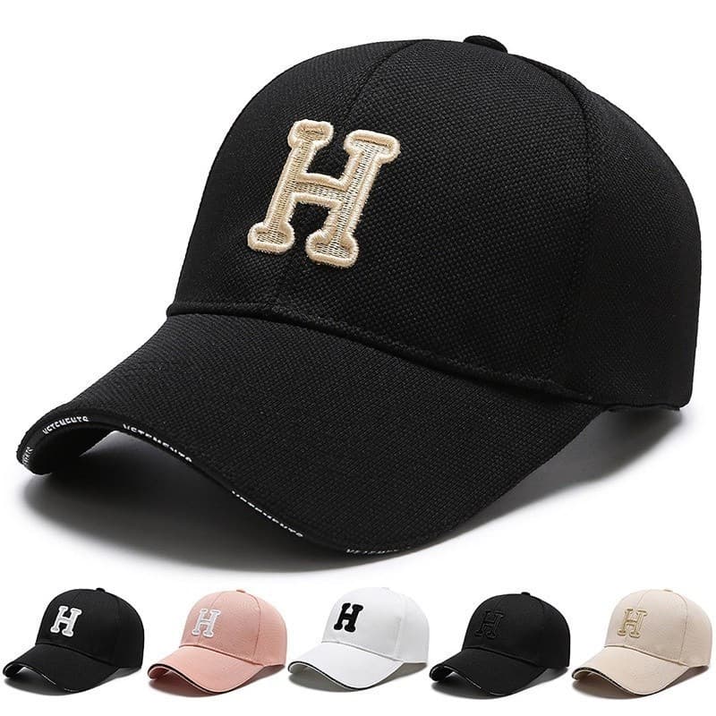 Boné de Beisebol com Bordado de Letras Estilo Hip Hop Urbano, Chapéu de Sol Casual para Primavera e Outono, para Viagens