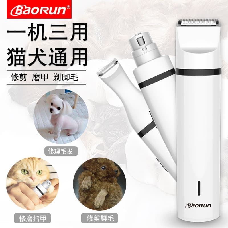 Promoção Baorun N5 Pet Shaver Recarregável Cão Gato Elétrico Push Tesoura Cabeça Carregador Lubrificante Acessórios