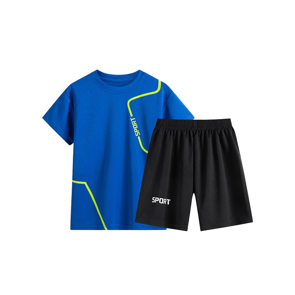 Crianças uniforme de basquete terno meninos camisa de manga curta verão estilo fino meninos de secagem rápida terno de t