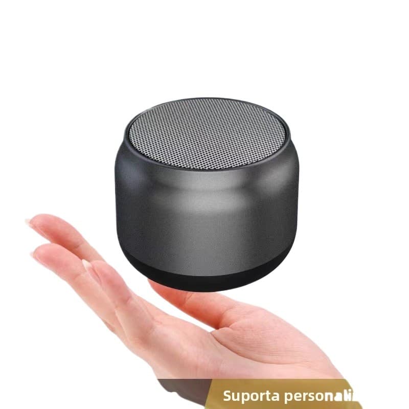 Mini Caixa de Som Bluetooth Portátil Sem Fio Som Potente Metal Compacta Graves Fortes Bateria Longa