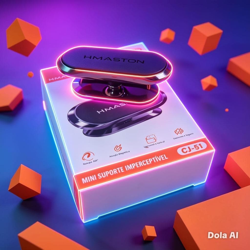 Suporte Magnético Veicular Para Painel Fixação Forte Giro 360° Universal