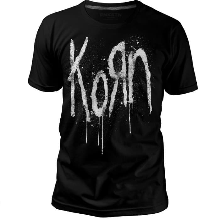 Camiseta Malha Premium 100% Algodão Korn 2 Punkstein  Algodão e Silk Screen