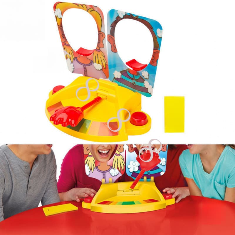 Bolo Rosto Showdown Duplo Creme Quebra Jogo Diversão Família Tabuleiro Festa Máquina 3BBG