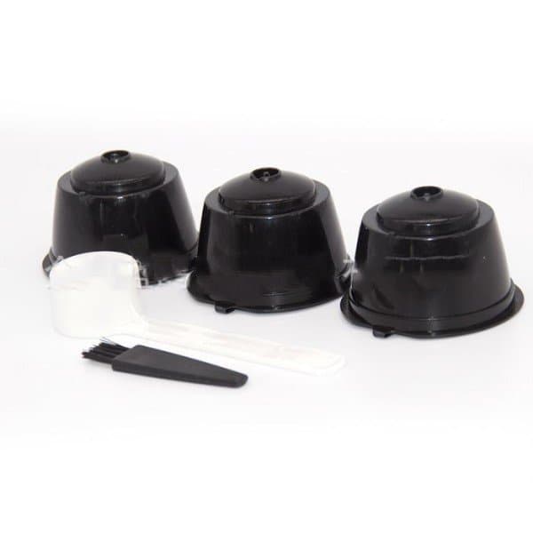 1/2/3 Unidades CáPsula Café ReutilizáVel TrêS CoraçõEs/Dolce Gusto Preto PromoçãO