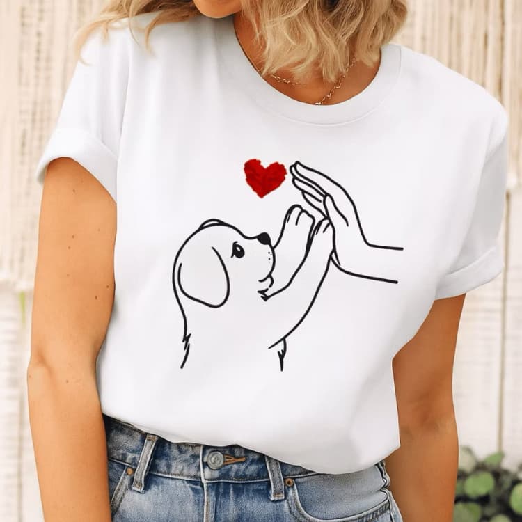 camiseta feminina t-shirt feminina T-SHIRT DE PET camiseta de pet cachorro t-shirt 100% algodão
