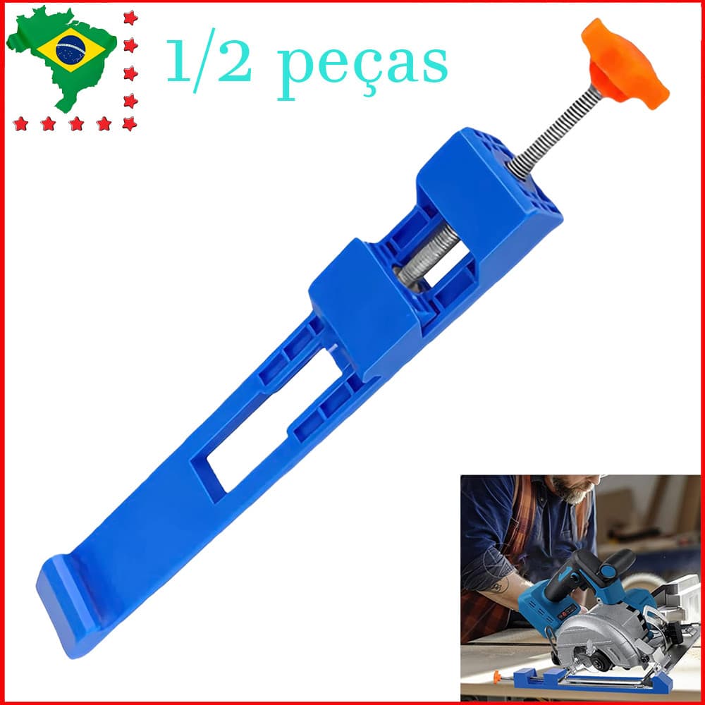 1/2 peças Guia de base de máquina de corte ajustável, braçadeira de posicionamento de serra circular elétrica