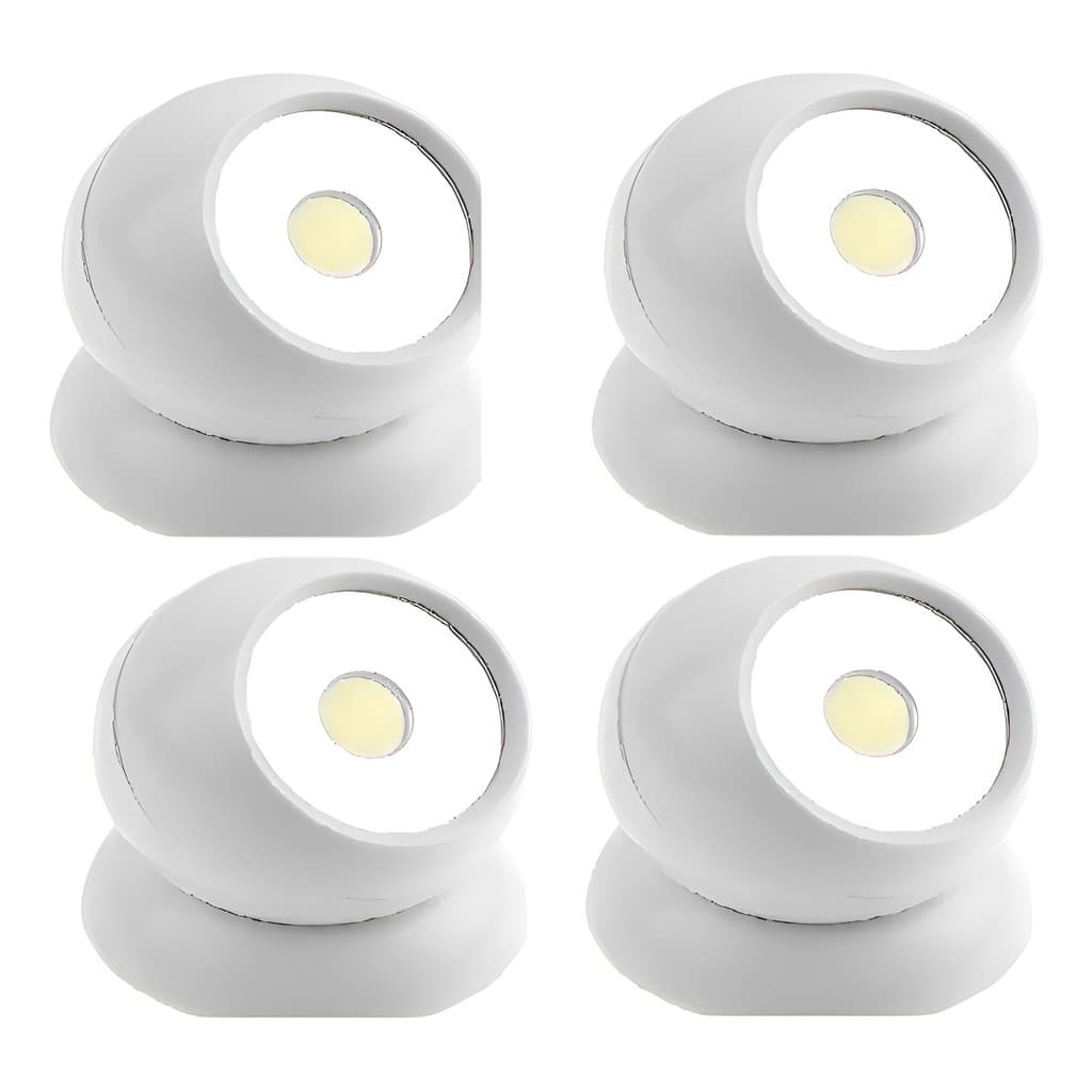4 Luminária Lâmpada Led Com Base Magnética Sensor Presença
